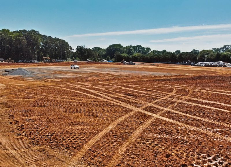 commercial grading and land development on work site