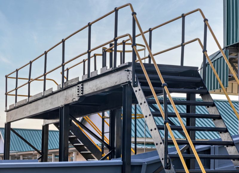 access structures industrial, walkway and platform metal with st